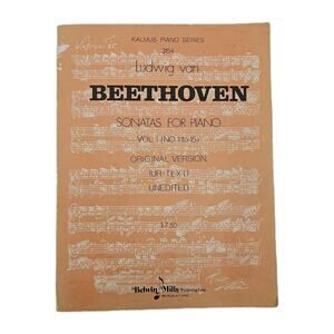 Kalmus piano series 3154 Ludwig Van Beethoven Sonatas Vol 1 No. 1 To 15 *READ*